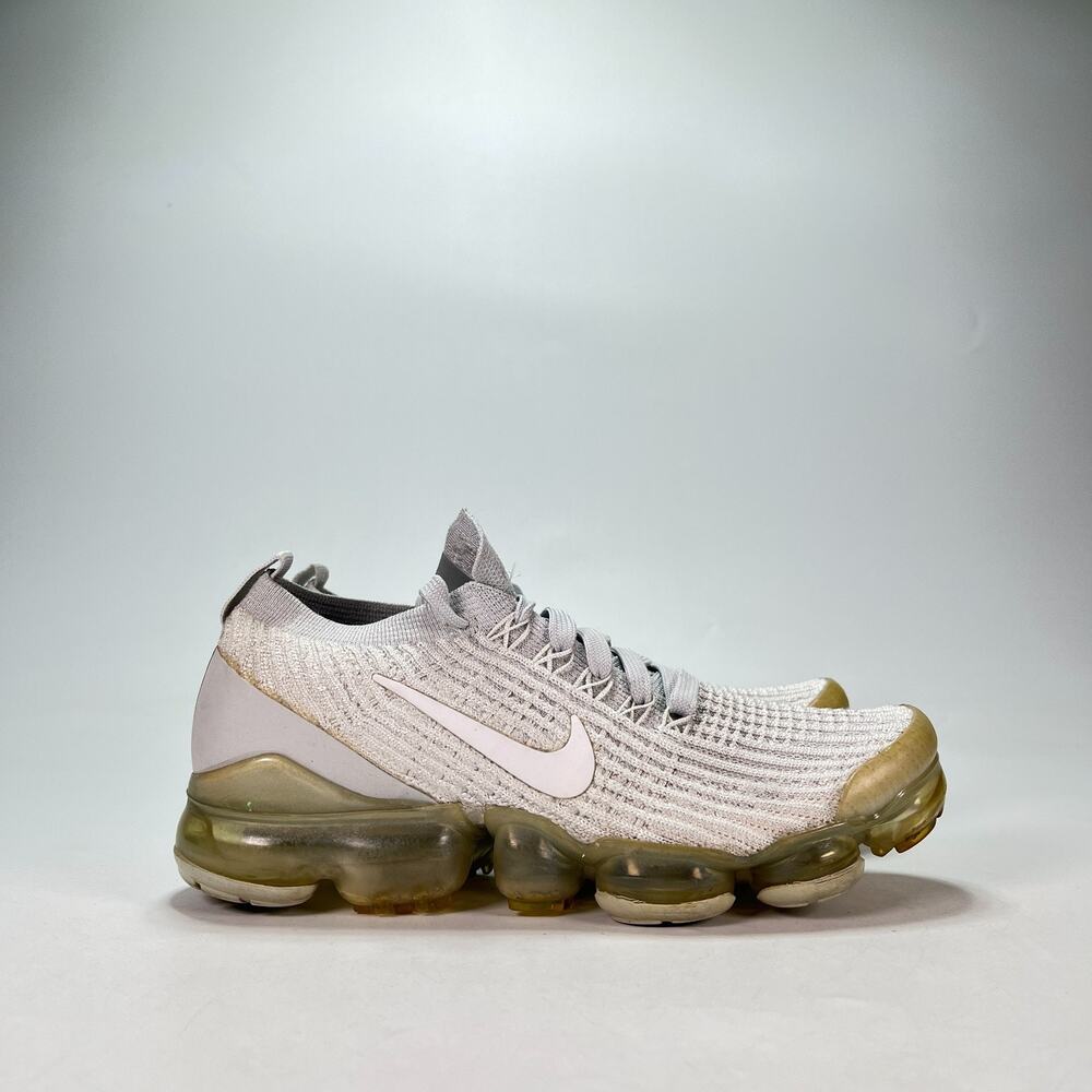 Nike Air VaporMax Flyknit 3 Pure Platinum White Shoes AJ6910-100 Women's Size 6